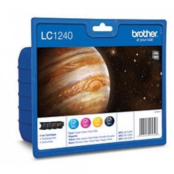 BROTHER CARTUCHO TINTA LC1240VALBP 4 COLORES ORIGINAL