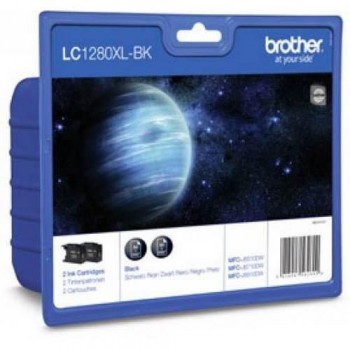 BROTHER CARTUCHO TINTA LC1280XLBKBP NEGRO ORIGINAL ALTA CAPACIDAD