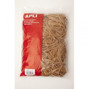 Gomas elásticas 160x3 bolsa 1 Kg. Apli