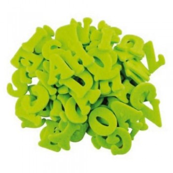 Figuras fieltro adhesivas letras pack 100 un. Fixo Kids