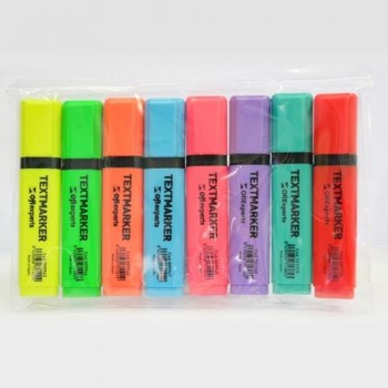 ROTULADOR FLUORESCENTE BOLSA 8 UN. COLORES SURTIDOS OFIEXPERTS