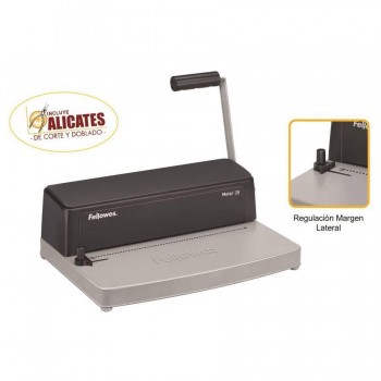 Encuadernadora espiral metálico manual Metal 25 Fellowes