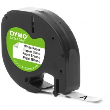 Cinta rotuladora papel blanco Dymo