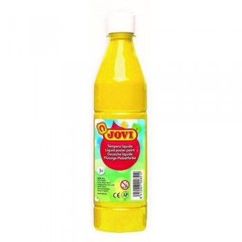 Témpera líquida botella 500 ml. Amarillo Jovi