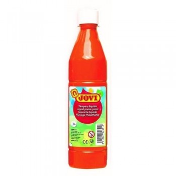 Témpera líquida botella 500 ml. Naranja Jovi