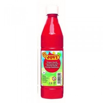 Témpera líquida botella 500 ml. Bermellón Jovi