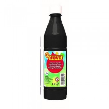 Témpera líquida botella 500 ml. Negro Jovi