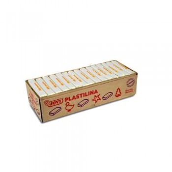 Plastilina pastilla 350 gr color blanco Jovi
