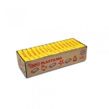 Plastilina pastilla 350 gr color amarillo oscuro Jovi