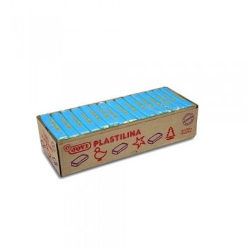 Plastilina pastilla 350 gr color azul claro  Jovi