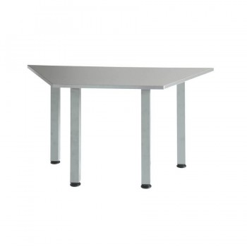 MESA MODULAR TRAPEZOIDAL GRIS 140X60X72 ROCADA
