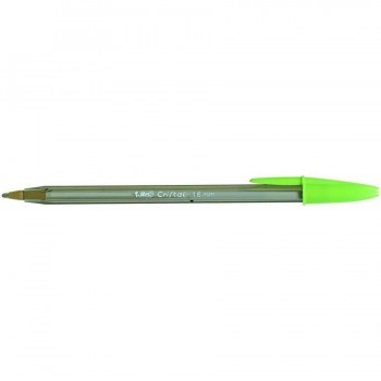 Bolígrafo tinta aceite punta 1,6 mm Bic Cristal Fun Verde