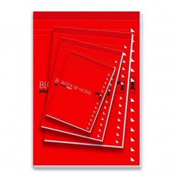 BLOC NOTAS PERF. 4º CUADROS  C/TAPA BASIC