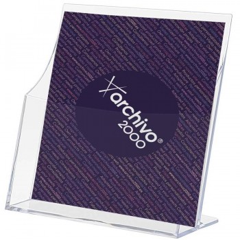 PORTAFOLLETOS METACRILATO 30X21.5X4 A4 SOBREMESA 6143