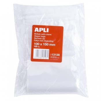 BOLSAS PP AUTOCIERRE 100X150 MM APLI