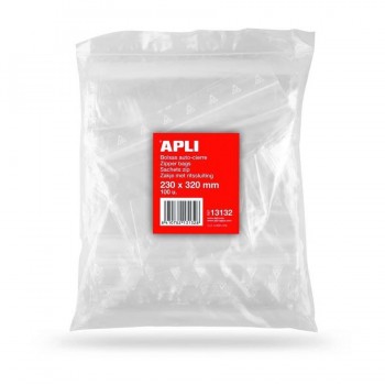 BOLSAS PP AUTOCIERRE 230X310 MM. APLI