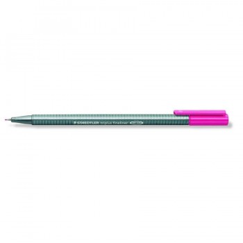 ROTULADOR PUNTA METÁLICA 0,3 MM. MAGENTA TRIPLUS FINELINER 334 STAEDTLER