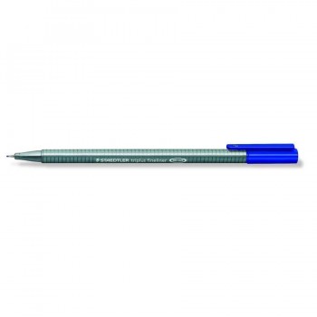 ROTULADOR PUNTA METÁLICA 0,3 MM. AZUL TRIPLUS FINELINER 334 STAEDTLER