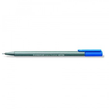 ROTULADOR PUNTA METÁLICA 0,3 MM. CIAN TRIPLUS FINELINER 334 STAEDTLER