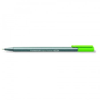 ROTULADOR PUNTA METÁLICA 0,3 MM. VERDE CLARO TRIPLUS FINELINER 334 STAEDTLER