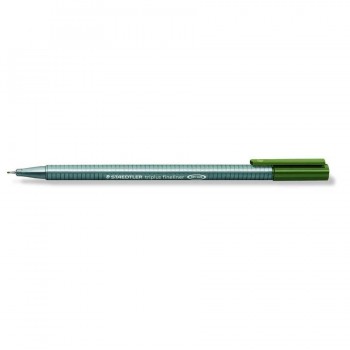 ROTULADOR PUNTA METÁLICA 0,3 MM. VERDE OLIVA TRIPLUS FINELINER 334 STAEDTLER