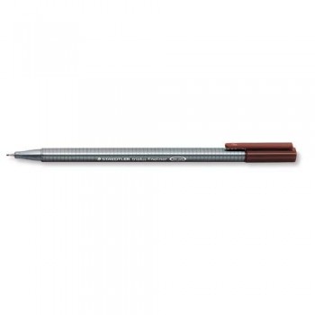 ROTULADOR PUNTA METÁLICA 0,3 MM. PARDO TRIPLUS FINELINER 334 STAEDTLER