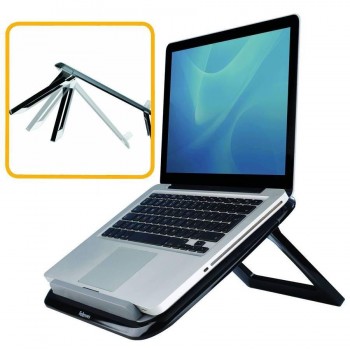 Soporte para portátil elevador plegable negro I-Spires Series Fellowes