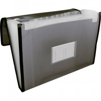 CARPETA FUELLE DE 13 DEPARTAMENTOS OFFICE CLUB FRAME NEGRO POESSA