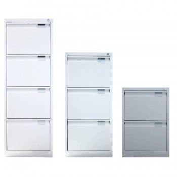 ARCHIVADOR METÁLICO 4 CAJONES 42,7X62,7X132,6CM GRIS ROCADA