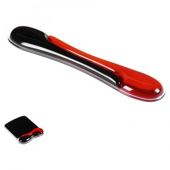 REPOSAMUÑECAS TECLADO DUO GEL NEGRO/ROJO KENSINGTON