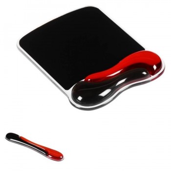 REPOSAMUÑECAS RATÓN  DUO GEL NEGRO/ROJO KENSINGTON