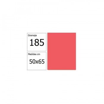 Cartulina 50x65 cm 185 gr. coral Iris