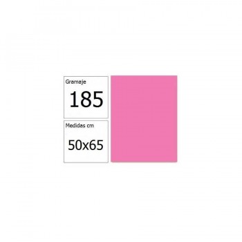 Cartulina 50x65 cm 185 gr. rosa chicle Iris