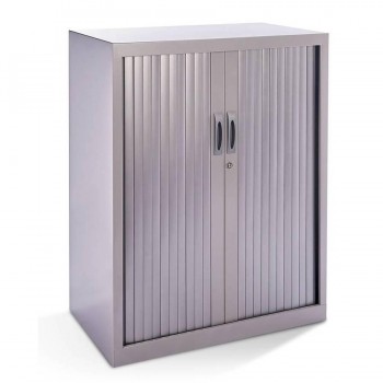 ARMARIO METÁLICO PUERTAS PERSIANA 80X105X45 GRIS