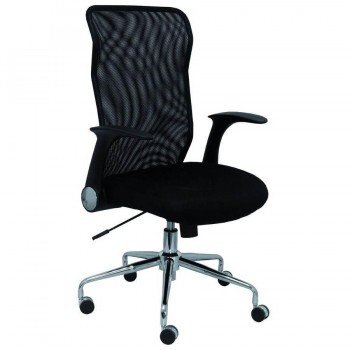 Silla oficina respaldo malla negro asiento negro OFI4031