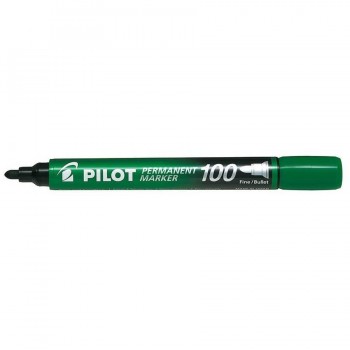 ROTULADOR PERMANENTE PUNTA CONICA SCA-100 VERDE PILOT