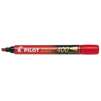 ROTULADOR PERMANENTE PUNTA BISELADA SCA-400 ROJO PILOT