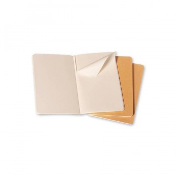 LIBRETAS CAHIER MARRON KRAFT P LISAS 9X14CM (SET DE 3) MOLESKINE