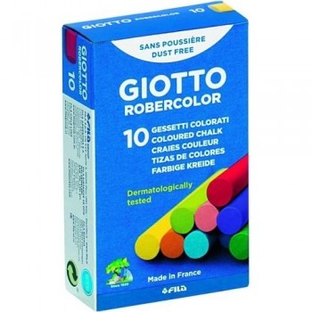 Tiza colores redonda 10 un. Robercolor Giotto