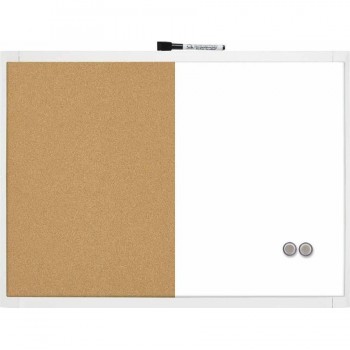 Pizarra combo  magnética + corcho 585x430mm colore