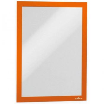 MARCO AUTOADHESIVO MAGNÉTICO A4  2 UN. NARANJA DURAFRAME DURABLE
