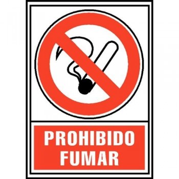 SE?AL PVC NORMALIZADA   PROHIBIDO FUMAR   210X297 ROJO ARCHIVO 2000