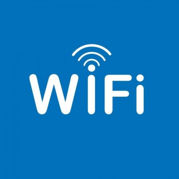 Pictograma adhesivo 114x114 mm. Zona WiFi Apli