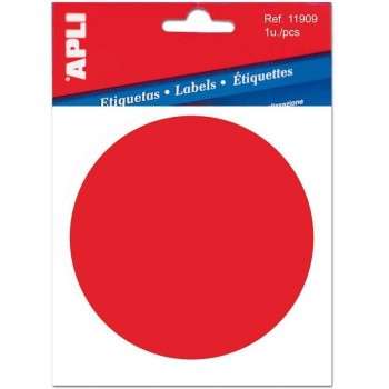 Pictograma adhesivo 114x114 mm. para cristales punto rojo Apli