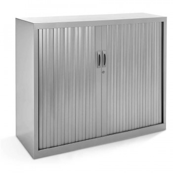 ARMARIO METÁLICO PUERTAS PERSIANA 120X105X45 GRIS