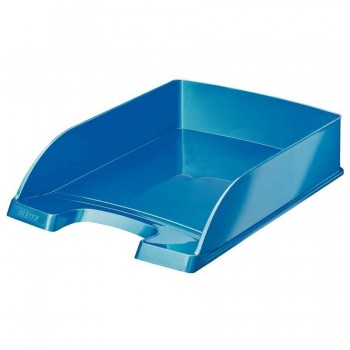 Bandeja sobremesa apilable Leitz WoW formato vertical azul metalizado