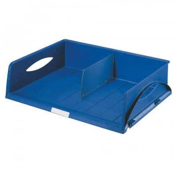 BANDEJA SOBREMESA APILABLE A3 AZUL SORTY JUMBO APAISADO LEITZ