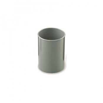 Cubilete  plástico  opaco gris  78mm 10cm alto Faibo