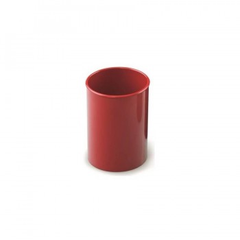 Cubilete  plástico  opaco rojo  78mm 10cm alto Faibo