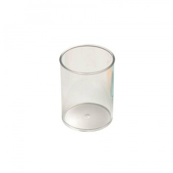 Cubilete  plástico  transparente cristal  78mm x 10cm Faibo